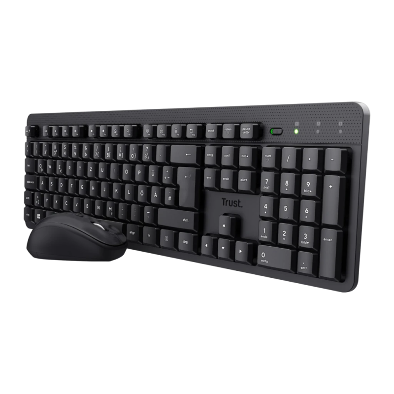 Trust TKM-360 RF 2,4GHz Espagnol à membrane Clavier et souris sans fil