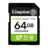 Kingston Canvas Select Plus 64GB 100MB/s U1 V10 Carte mémoire SDXC
