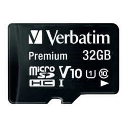 Verbatim Premium microSDHC 32GB 90MB/s V10 UHS-I Carte microSD