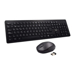 Ewent EW3256 2,4GHz à membrane Clavier et souris sans fil