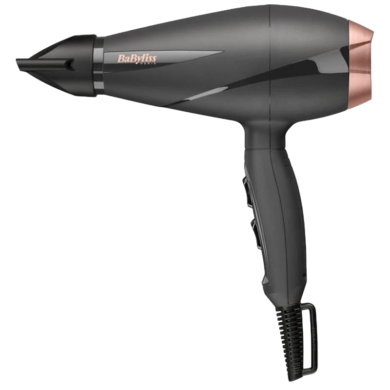 BaByliss Smooth Pro 2100 Noir/Or Rose 2100W ionique 2 vitesses air froid Sèche-cheveux