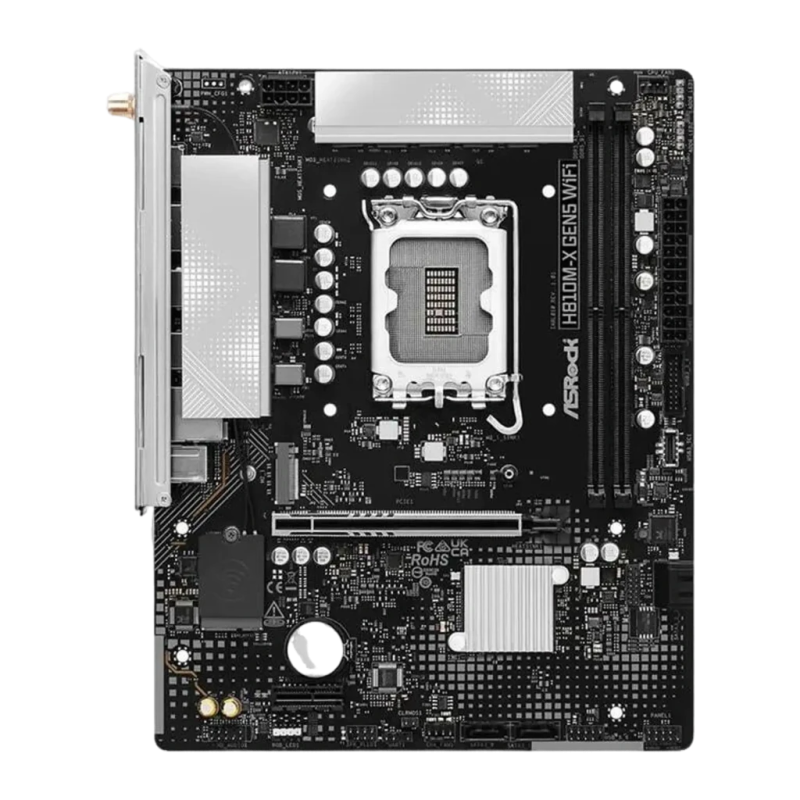 ASRock H810M-X Gen5 WiFi Intel H810 LGA1851 DDR5 Micro ATX Carte mère