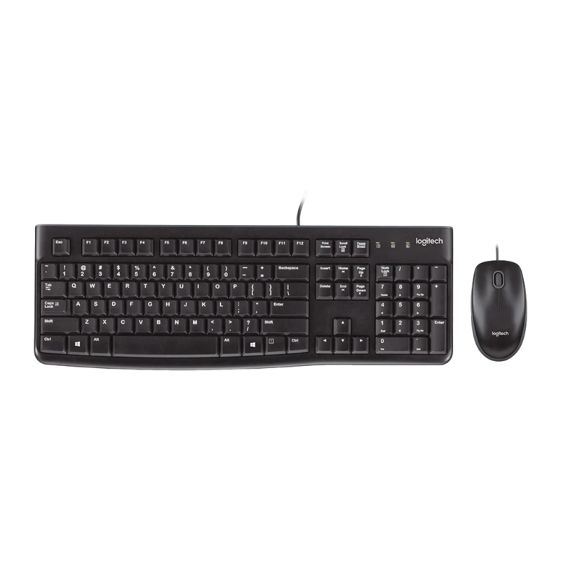 Logitech Desktop MK120 avec câble USB Clavier et souris