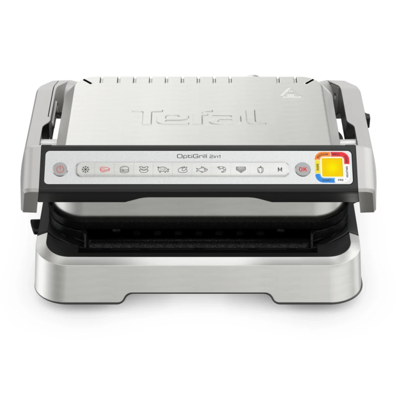 Tefal OptiGrill 2 en 1 GC773D 2100W 600cm² 9 programmes Grill électrique