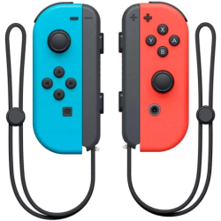 Joy-Con Set Gauche/Droite Bleu/Rouge Néon vibration 15h Manettes compatibles avec Nintendo Switch
