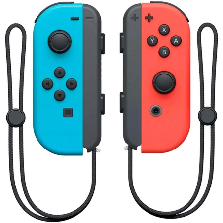 Joy-Con Set Gauche/Droite Bleu/Rouge Néon vibration 15h Manettes compatibles avec Nintendo Switch