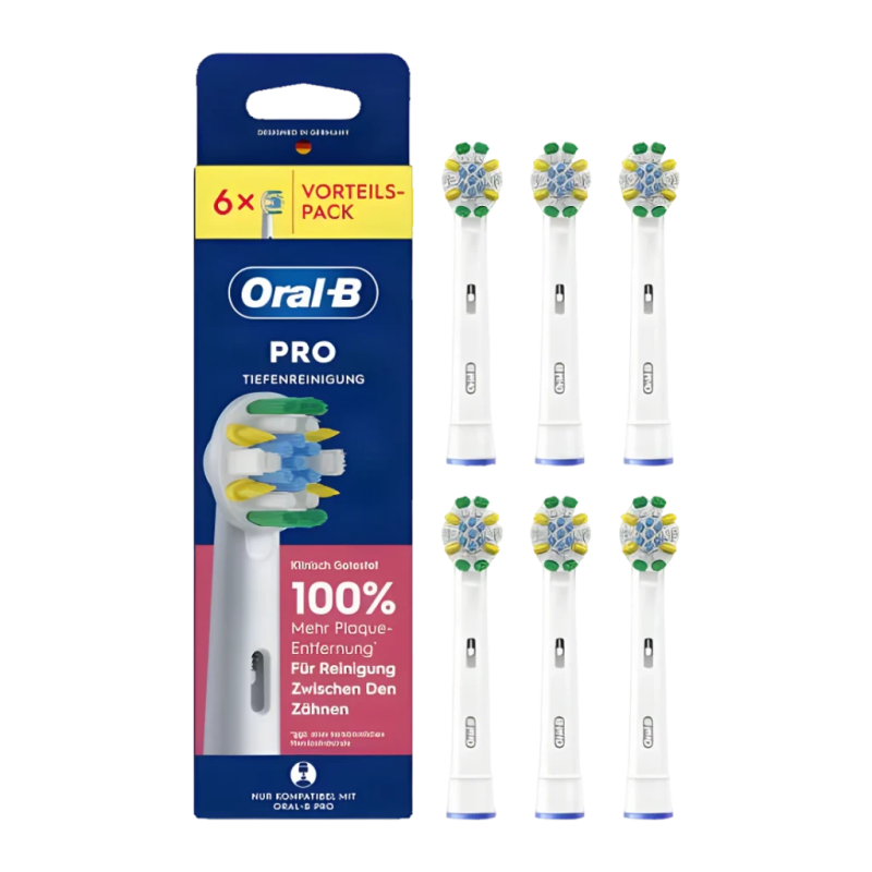 Tête de brosse à dents de rechange Braun Oral-B Pro Deep Clean, lot de 6