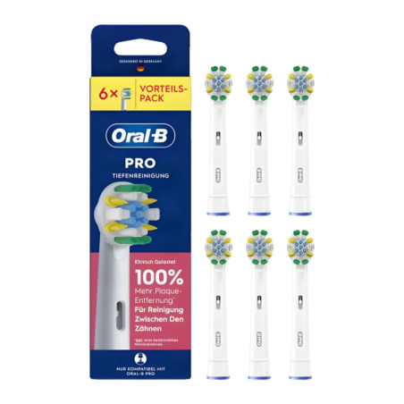 Tête de brosse à dents de rechange Braun Oral-B Pro Deep Clean, lot de 6
