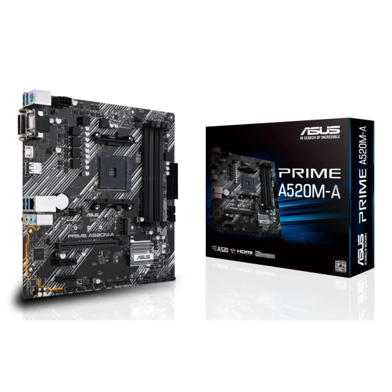 ASUS Prime A520M-A II/CSM A520 AM4 DDR4 mATX Carte mère