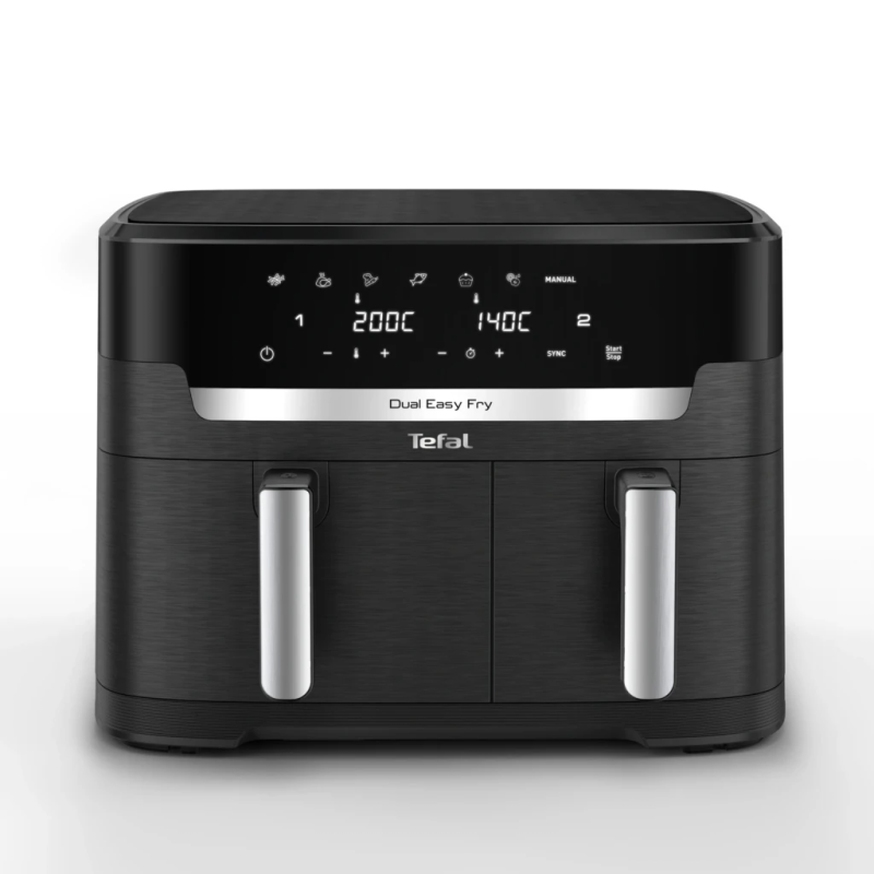 Tefal Dual Easy Fry XXL EY9428E Double panier 11L 2020W écran tactile Friteuse à air