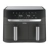 Tefal Dual Easy Fry & Grill EY905B Double panier 8,3L (5,2L + 3,1L) 2700W 8 programmes écran tactile Friteuse à air