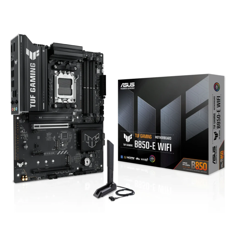 ASUS TUF Gaming B850-E WiFi B850 AM5 DDR5 ATX WiFi 6E 2,5G Ethernet 3 emplacements M.2 Carte mère