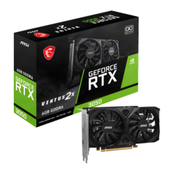 MSI GeForce RTX 3050 Ventus 2X E OC 6GB GDDR6 HDMI 2.1 Carte graphique