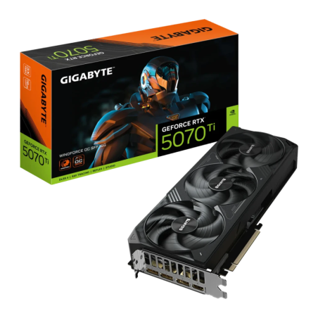 Gigabyte GeForce RTX 5070 Ti Windforce OC SFF 16GB GDDR7 3 ventilateurs HDMI 2.1 Carte graphique