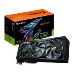 Gigabyte Aorus GeForce RTX 5090 Master 32GB GDDR7 3 ventilateurs HDMI 2.1 3 DisplayPort Carte graphique