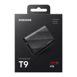 Samsung T9 4TB USB-C USB 3.2 Gen 2x2 2000MB/s SSD Portable