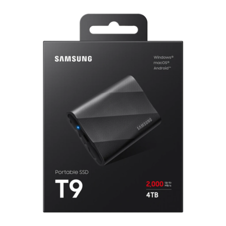 Samsung T9 4TB USB-C USB 3.2 Gen 2x2 2000MB/s SSD Portable
