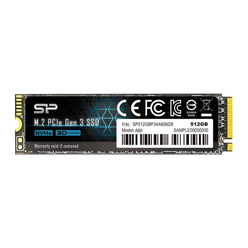 Silicon Power P34A60 512GB NVMe M.2 2280 2200MB/s SSD