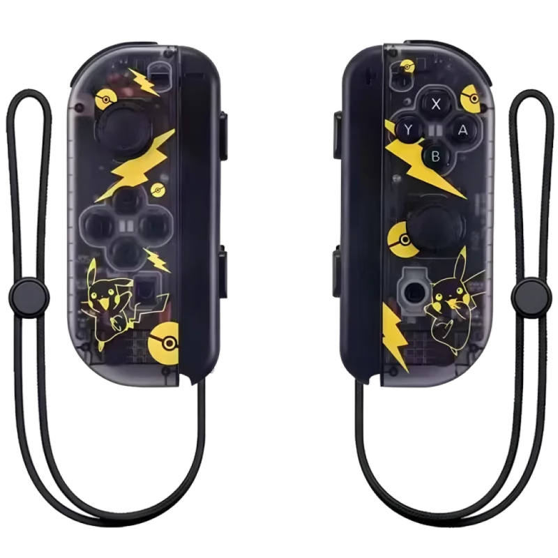 J-C Set Gauche/Droit Transparent/Jaune Switch 500mAh 15h Manette