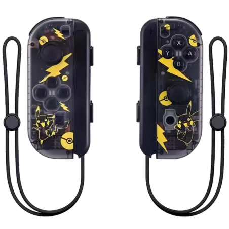 J-C Set Gauche/Droit Transparent/Jaune Switch 500mAh 15h Manette