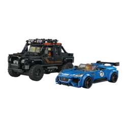 Set de construction LEGO Speed Champions 77264 Jaguar F-TYPE Project 7 & Land Rover Defender Classic