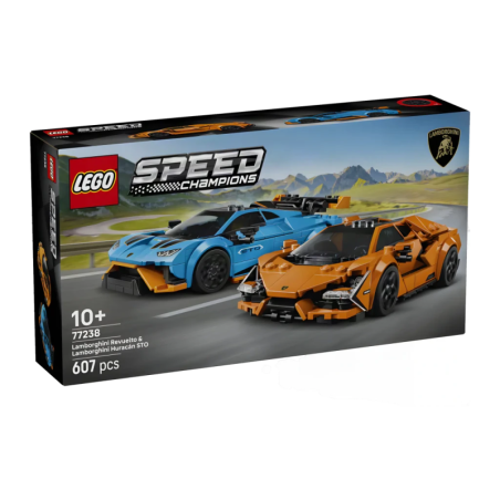 Set de construction LEGO Speed Champions 77238 Lamborghini Revuelto et Huracán STO