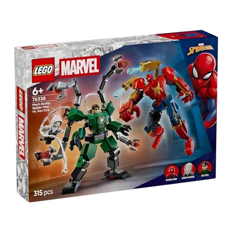 Set de construction LEGO Marvel 76338 Mech Duel : Spider-Man vs. Doc Ock