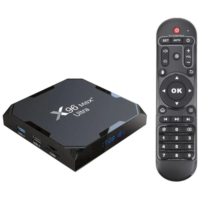X96Max Plus Ultra 4Go/32Go Android 11 8K WiFi Bluetooth S905X4 TV Box