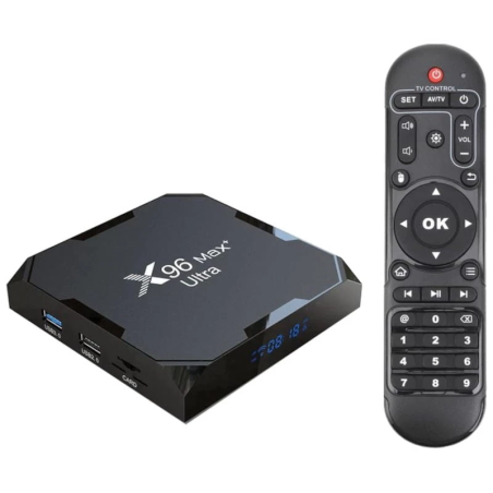 X96Max Plus Ultra 4Go/32Go Android 11 8K WiFi Bluetooth S905X4 TV Box
