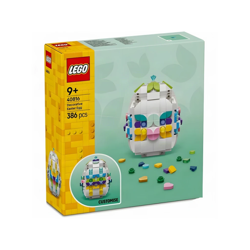 Set de construction LEGO 40816 Œuf de Pâques Décoré 386 pièces Iconic
