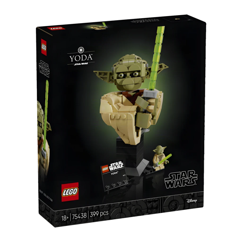 Set de construction LEGO Star Wars 75438 Buste de Yoda 399 pièces
