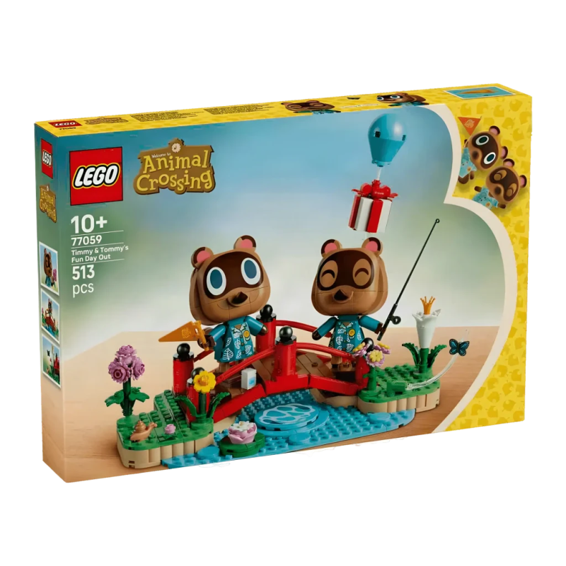 Set de construction LEGO Animal Crossing 77059 Excursion avec Tendo et Nendo