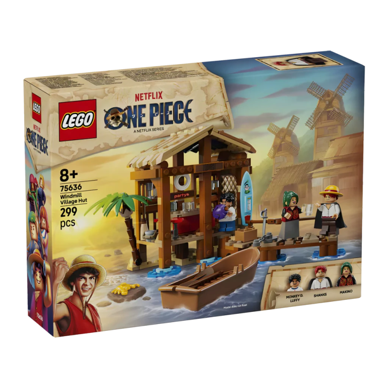 Set LEGO One Piece Cabane du Village Moulin à Vent 75636 299 pièces 8+ ans