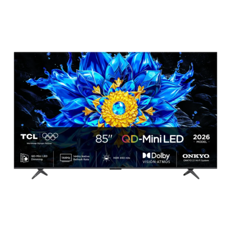 TCL 85P8L 85 pouces 4K QD-Mini LED 144Hz Dolby Vision HDR10+ Google TV