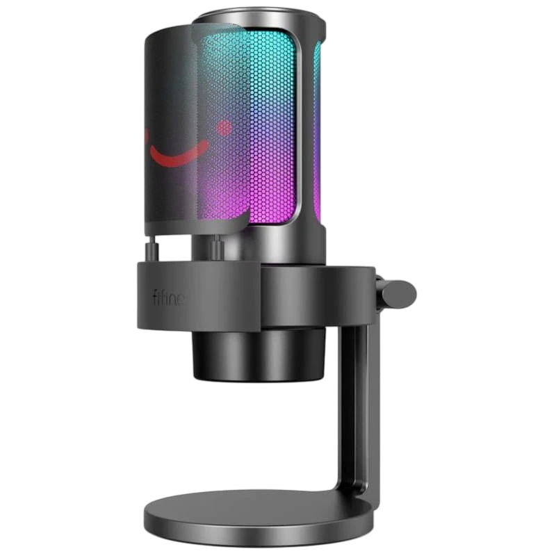 Fifine AmpliGame A8 RGB USB Type C pour Enregistrement et Transmission sur PC cardioïde Microphone
