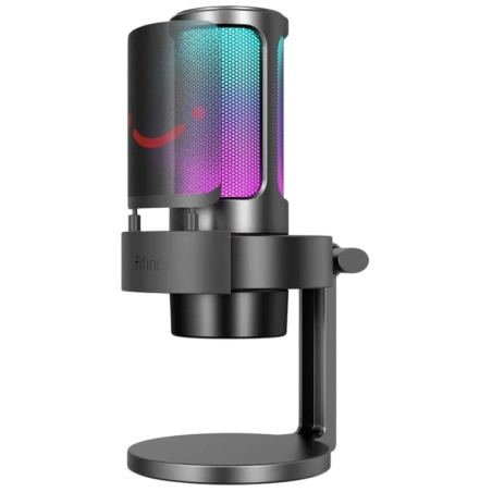 Fifine AmpliGame A8 RGB USB Type C pour Enregistrement et Transmission sur PC cardioïde Microphone