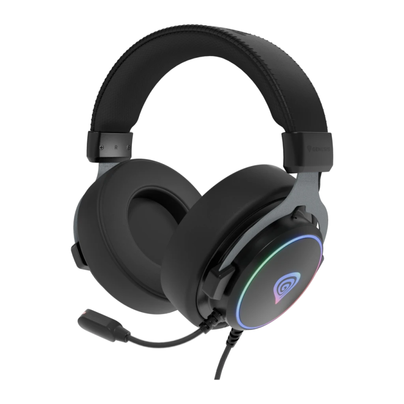 Genesis Neon 764 Câble USB RGB Arceau avec micro Boom Casque gaming