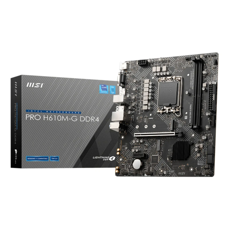 MSI Pro H610M-G DDR4 Intel H610 LGA1700 mATX Carte mère