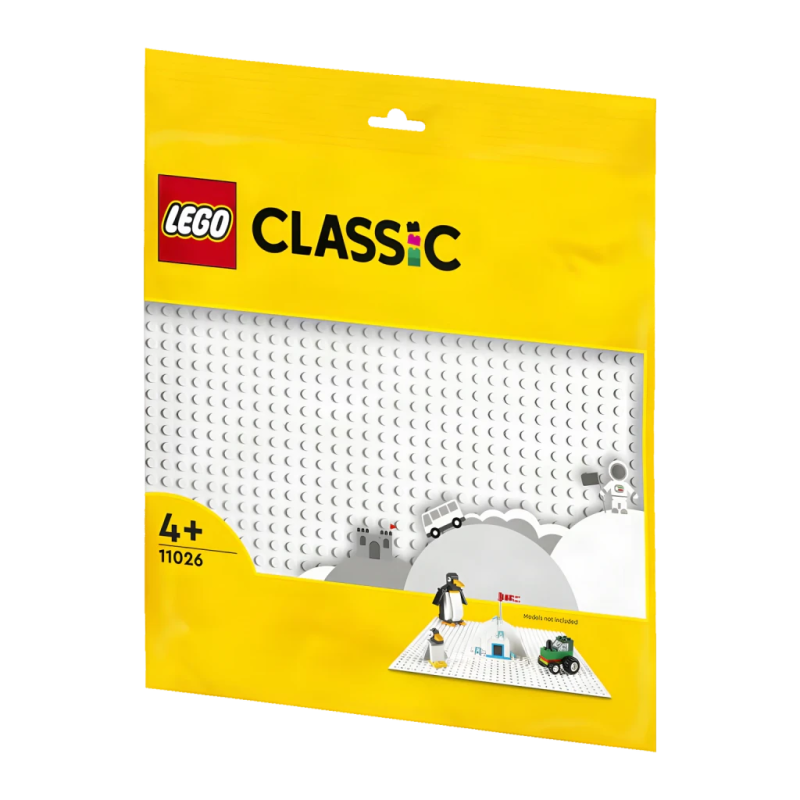 Plaque de base de construction LEGO Classic Base Blanche 11026 4+ ans