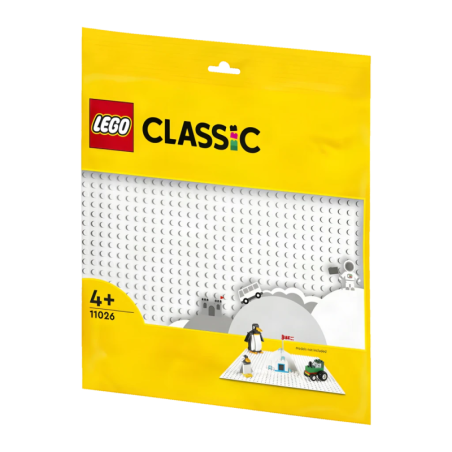 Plaque de base de construction LEGO Classic Base Blanche 11026 4+ ans