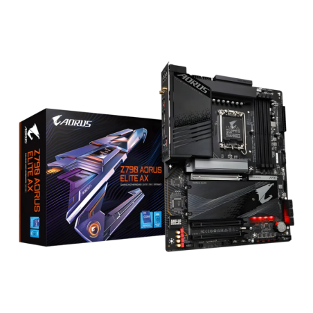 Gigabyte Z790 AORUS ELITE AX Intel Z790 LGA1700 DDR5 ATX WiFi 6E 2,5G Ethernet 4 emplacements M.2 Carte mère