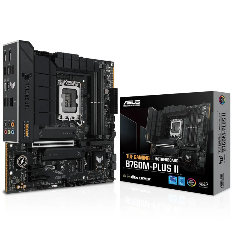 ASUS TUF Gaming B760M-Plus II DDR5 Intel B760 LGA1700 mATX 3 emplacements M.2 Carte mère