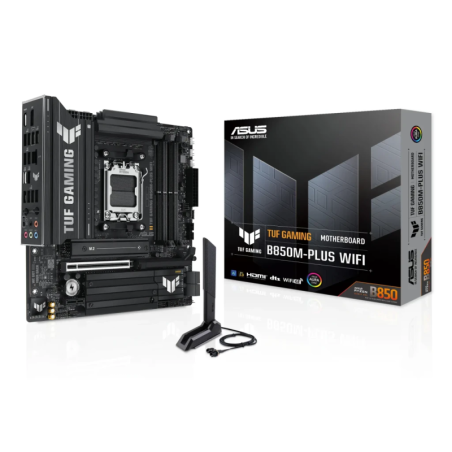 ASUS TUF Gaming B850M-Plus WiFi AMD B850 AM5 DDR5 Micro-ATX 3 emplacements M.2 Carte mère