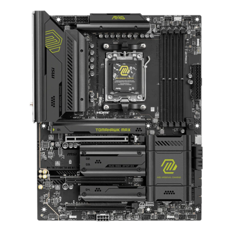 MSI MAG B850 Tomahawk Max WiFi AM5 DDR5 ATX WiFi 7 4 emplacements M.2 Carte mère