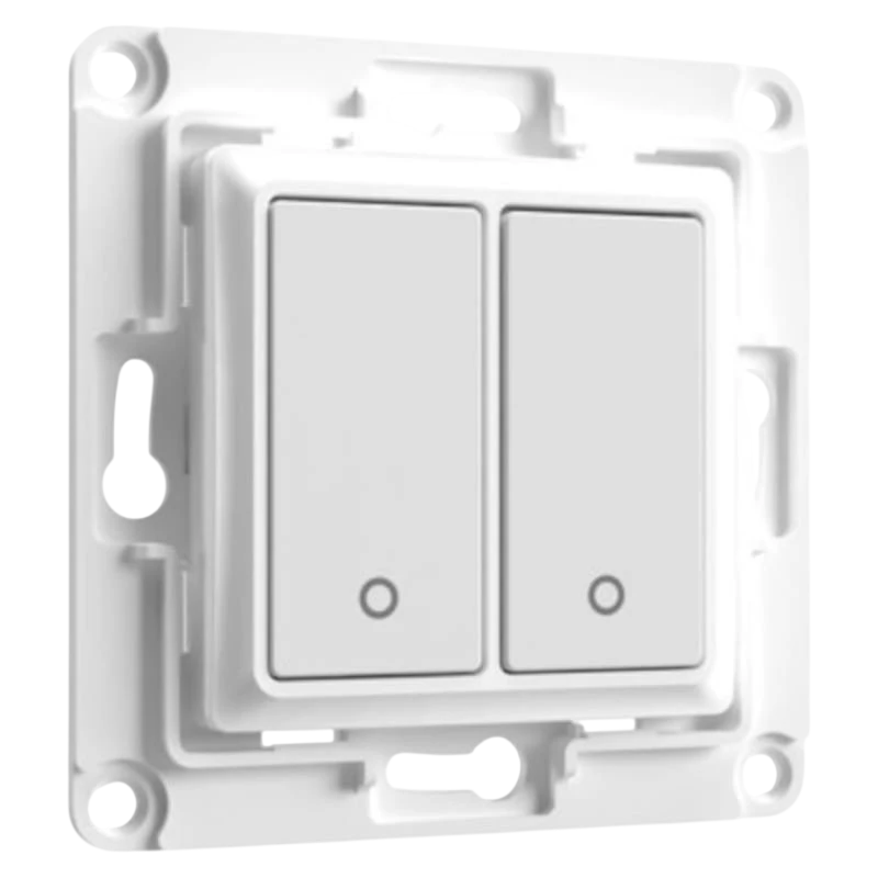 Shelly Wall Switch WS2 Blanc compatible avec Alexa et Google Interrupteur à 2 boutons