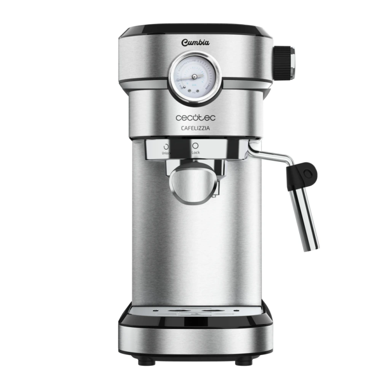 Cecotec Cafelizzia 790 Steel Pro Buse Vapeur 20bar 1,2L 1350W Machine à Expresso