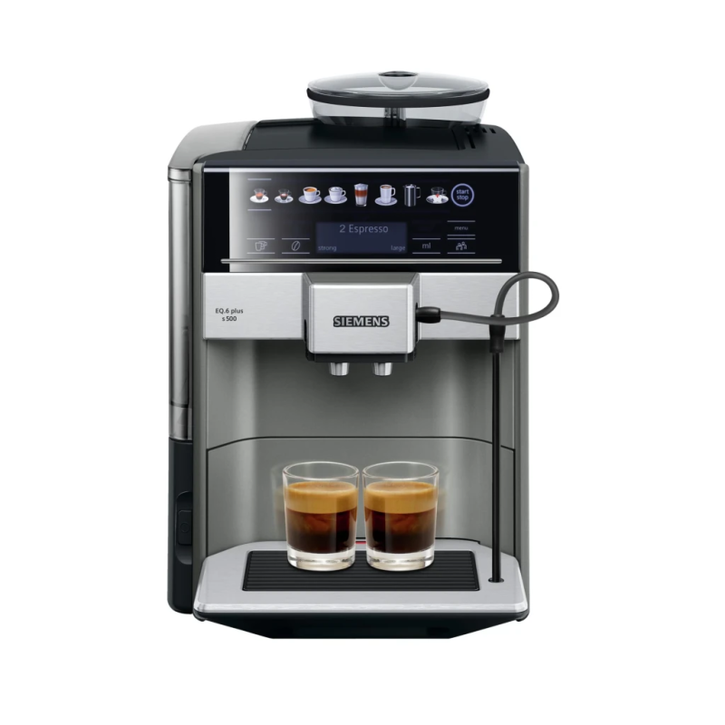 Siemens EQ.6 plus s500 TE655203RW Moulin intégré 1500W 19 bars écran tactile Machine à café automatique
