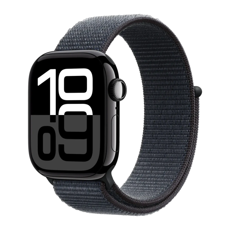 Apple Watch Series 10 GPS 42mm Noir Minuit NFC 18h (36h mode économie d'énergie)