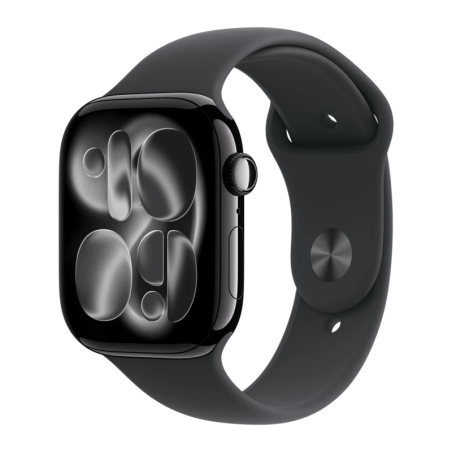 Apple Watch Series 11 GPS 46mm Noir Jais bracelet sport S/M