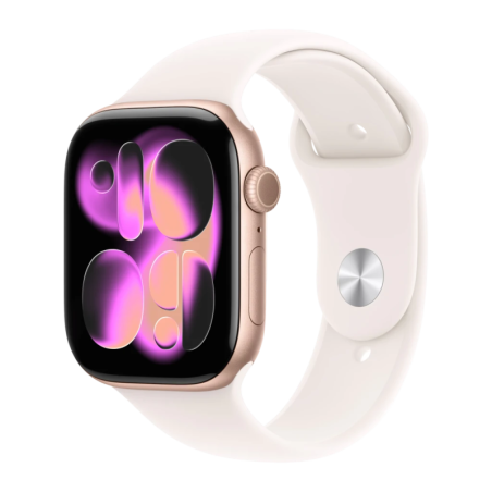 Apple Watch Series 11 GPS 46mm Or Rose NFC Jusqu'à 38 heures Aluminium 50m